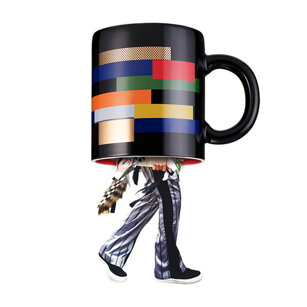 ITMUG Memphis straight mug 330ml, Artist-Designed Ceramic Mug,  Unique Gift for Lovers